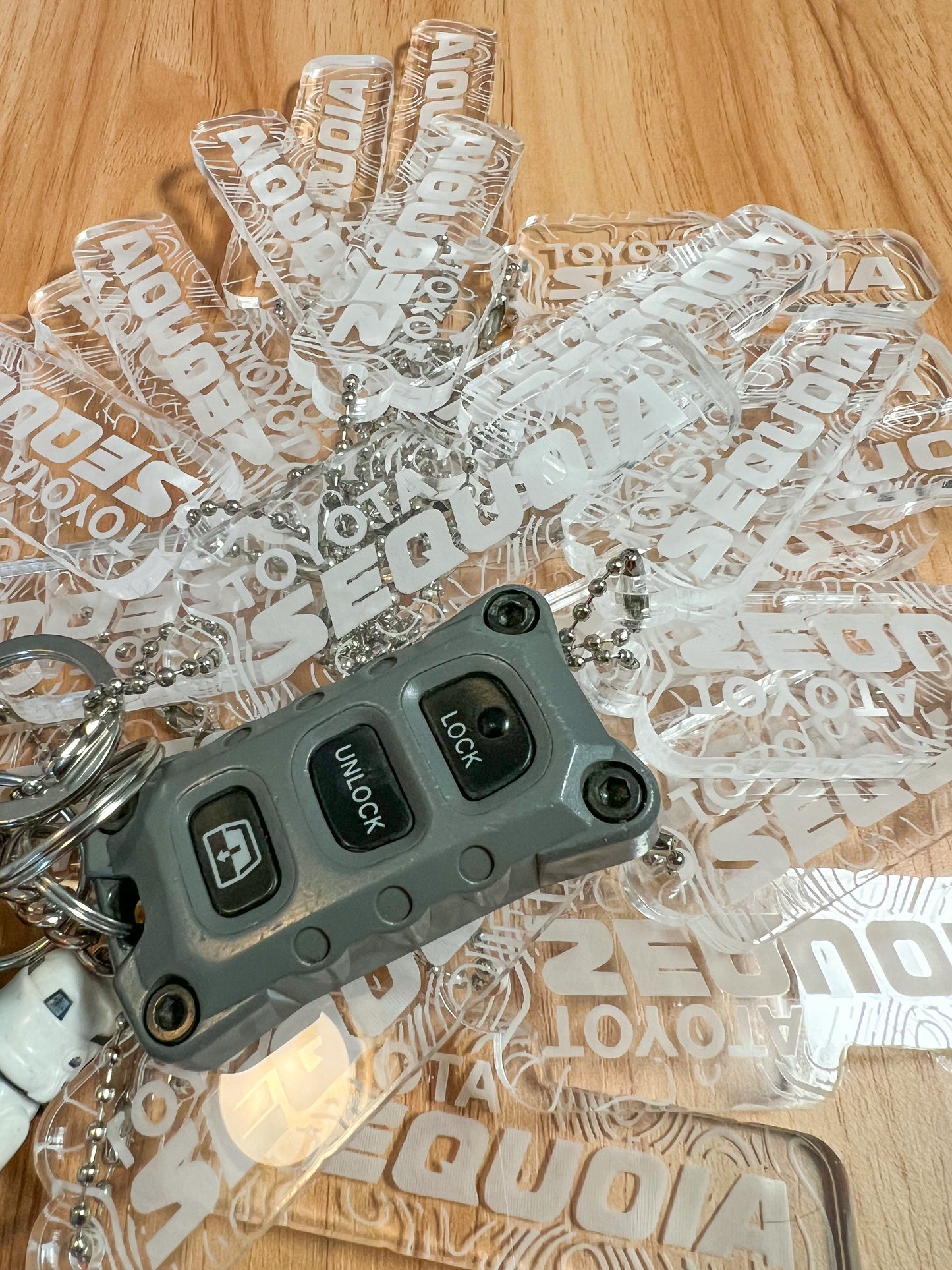 Toyota Sequoia Topographic Keychain