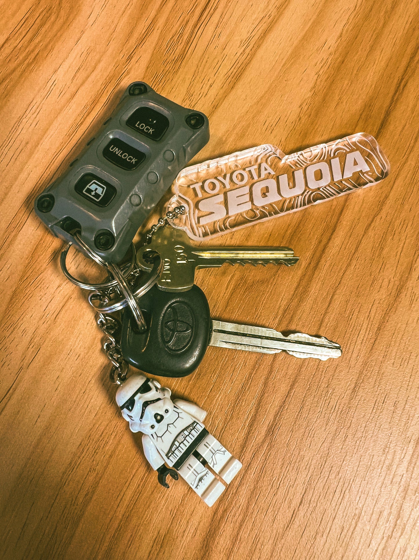 Toyota Sequoia Topographic Keychain